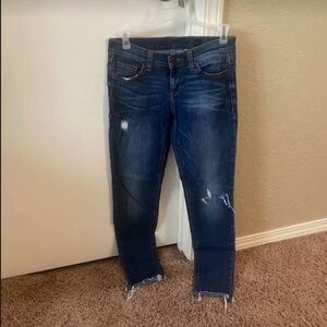SP low rise distressed skinny jeans